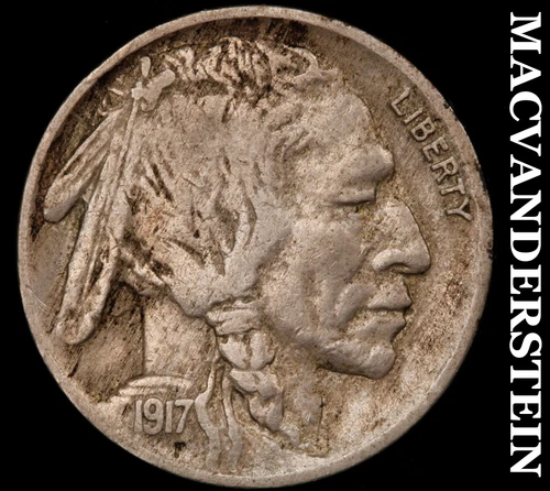 1917 Buffalo Nickel - Scarce  Extra Fine  Better Date  No Reserve  #i1558