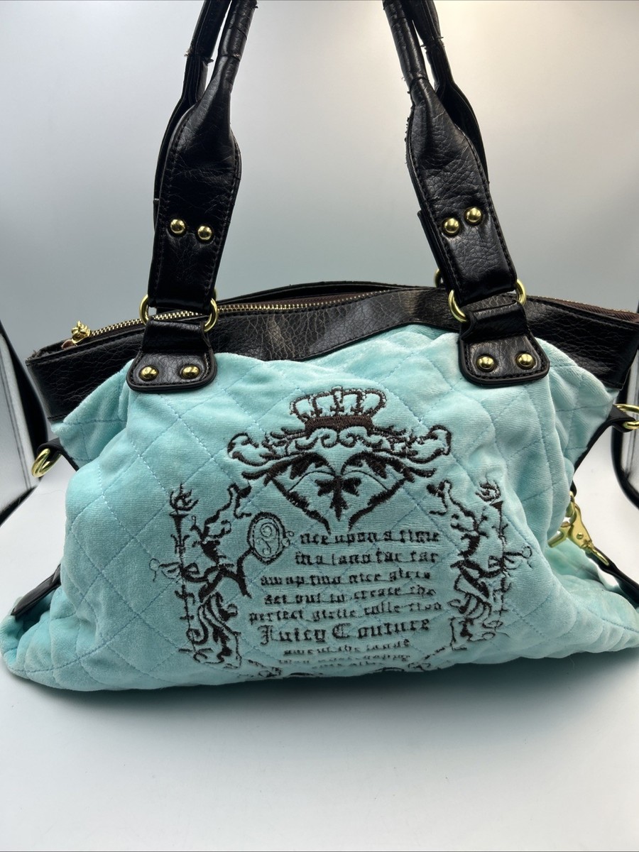 Vintage Y2K Juicy Couture “Once Upon A Time” Quilted Turquoise