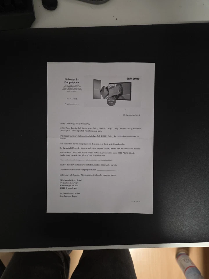 Samsung Galaxy Tab S10 FE 10.9 Zoll 128GB Android-Tablet WiFi grau - Neu - Bild 3 von 3