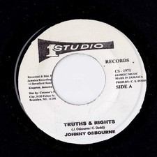 Jamaica 7 Johnny Osbourne Truths Rights / Let Me In Cs1971 Studio One /00080