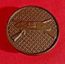 WWI TANK INFANTRY COLLAR DISC Tank w/ Crossed Rifles, Reproduction