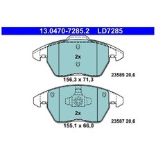 Satz Bremsbeläge Bremsklötze vorne für VW Polo 5 602 6R1 id87502