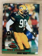 1993 Stadium Club Football Card #313 Tony Bennett - Green Bay Packers 