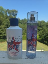 Bath  Body Works FIRECRACKER POP Set Fine Fragrance Mist Body Wash 2pc