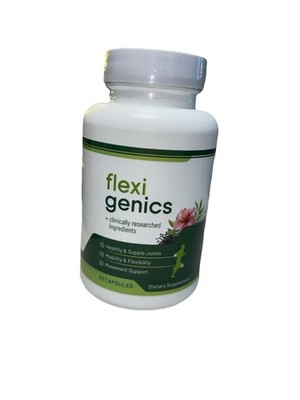 Flexi Genics - New/Sealed - 30 Capsules - Dietary Supplement For Mobility