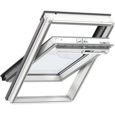Velux Window - Electric - White PVC - Centre Pivot - 78 x 118 - GGU MK06 007021U