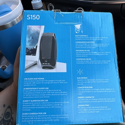 Logitech S-150 USB Stereo Speakers 2.4W Computer Speaker System - Black - NEW™ - Picture 2 of 2