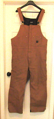 Walls WORKWEAR Size 2XL overalls Bibs Workwear Outdoor Brown side zip hunt