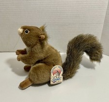 Vintage 1999 Realistic HANSA Red Squirrel Plush 3395 Animal 6 1/2" with Tag RARE