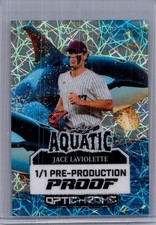 Jace Laviolette 2025 Leaf Optichrome Baseball 1/1 Pre Production Proof