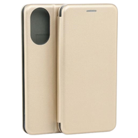 Beline Magnetic Bookcase HüLle FüR Realme C67, Gold