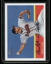 2010 Topps National Chicle #154 Derek Lowe ARTIST SIGNED Braves 9.1H