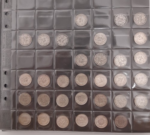 33 franchi svizzeri argento 33 x 1/2 fr. dal 1914 al 1967