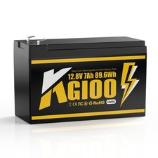 12V 7Ah Lithium LiFePO4 Deep Cycle Battery,4000 Deep Cycles Lithium Iron Pho...