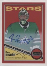 2019-20 O-Pee-Chee Platinum Retro Rainbow Red Auto Ben Bishop #R-5 Auto 0v7