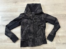 LULULEMON Jacket Womens Size 6 Class Jacket Sea Bed Black Deep Coal Button Up