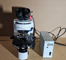 Olympus BX41 Fluorescence Microscope: Complete System in Excellent Condition
