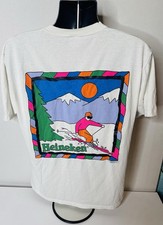 Vintage Heineken Shirt 1992 Skiing, College House XL Jerzees Tag