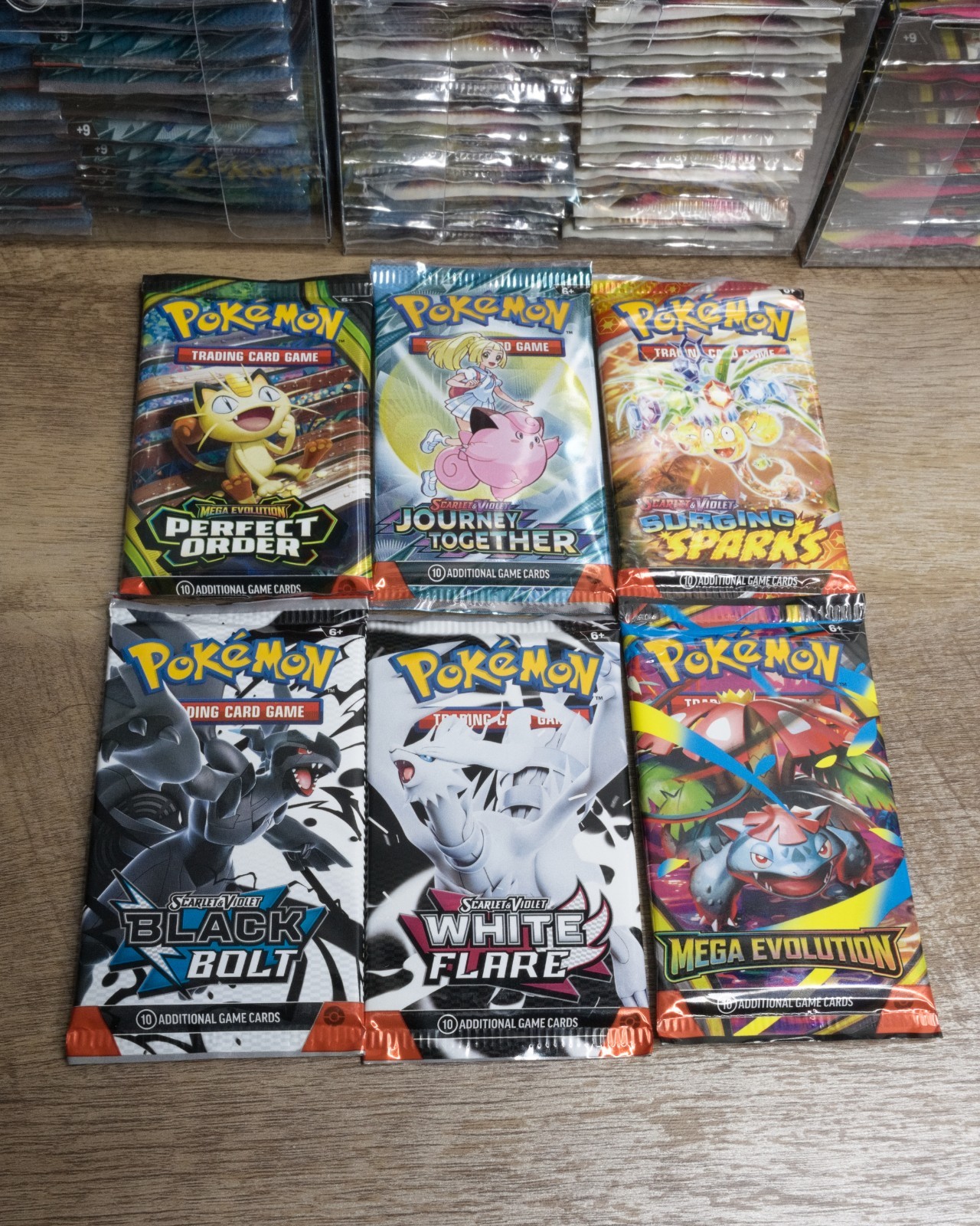 6x Pokémon Variety Booster Pack Lot SEALED English Bundle