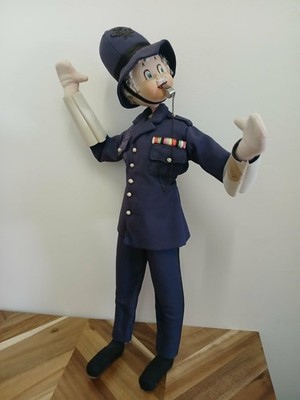 RARE! Vintage SPAIN  English Bobby Policeman Character Doll. HAND MADE LARGE