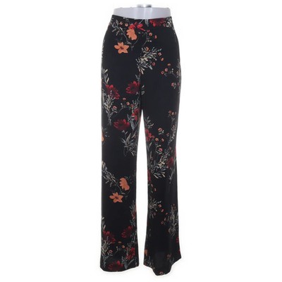 Cubus, Palazzohose, Größe: 40, Schwarz/Mehrfarbig, Polyester, Blumen, Damen #aKC