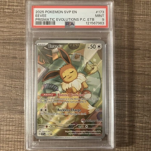 Eevee - 173 (Pokemon Center Exclusive) 173 Sv: Scarlet & Violet Promo  PSA 9