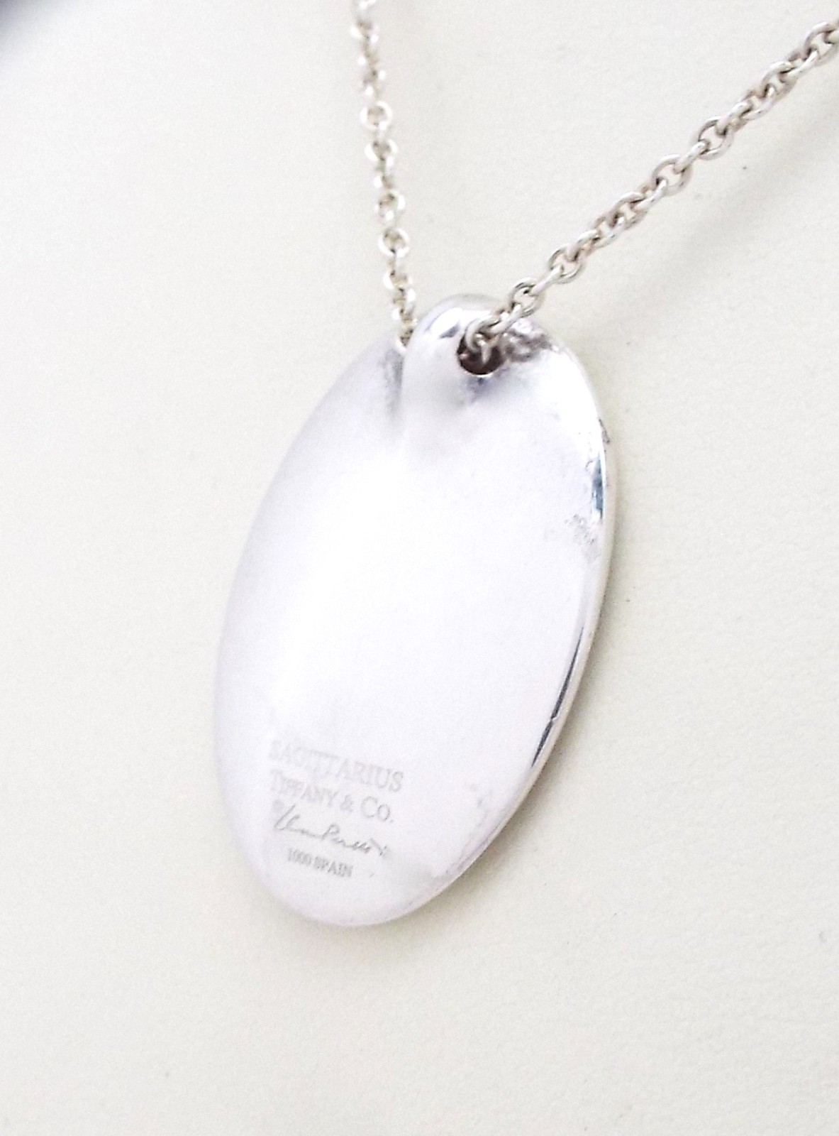 Tiffany & Co - Sagittarius Zodiac Necklace - Peretti - Sterling w/ Box ~#6876