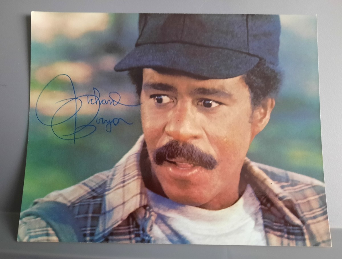 Richard Pryor Signed Autograph PP Photo Postcard Bustin' Loose