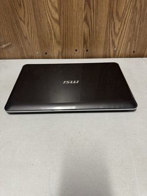 MSI S600 i5-450M Laptop Powers On BIOS OK No SSD Battery Dead AS IS