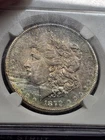 1879 S Morgan Silver Dollar. Amazing Toning Old Silver 1$ Coin Ms Better Coin
