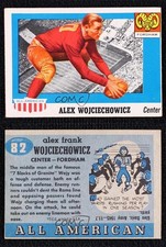 1955 Topps All American Alex Wojciechowicz #82 HOF