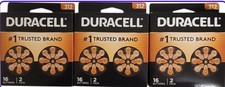 48 Duracell Hearing Aid Batteries w/ EasyTab Size 312, 16 X 3 Count Exp 12/2028