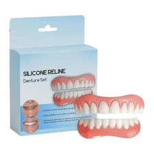 Silicone Denture Liner Kit Veneers Snap In Teeth Tooth Repair Kit Consistent