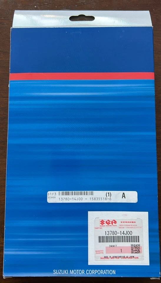 Filtro de aire Suzuki OEM 13780-14J00 GSX-R600 2011-2021 GSX-R750 2012-2020 Foto 2 de 2