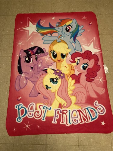 Northwest My Little Pony Best Friends Throw Blanket 58 In X 41 1/2 In - Picture 1 of 4