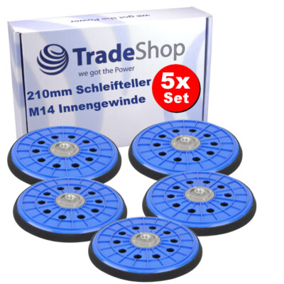 5x 225mm Treibteller für Arebos AR-HE-LS 710, 750 Langhalsschleifer / 10 Löcher