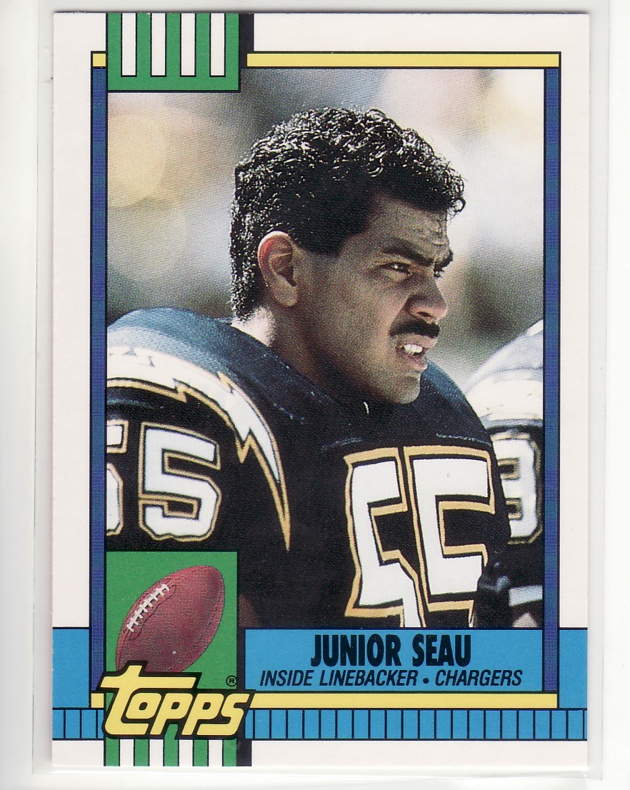 JUNIOR SEAU SAN DIEGO CHARGERS 1990 TOPPS TRADED #28T USC
