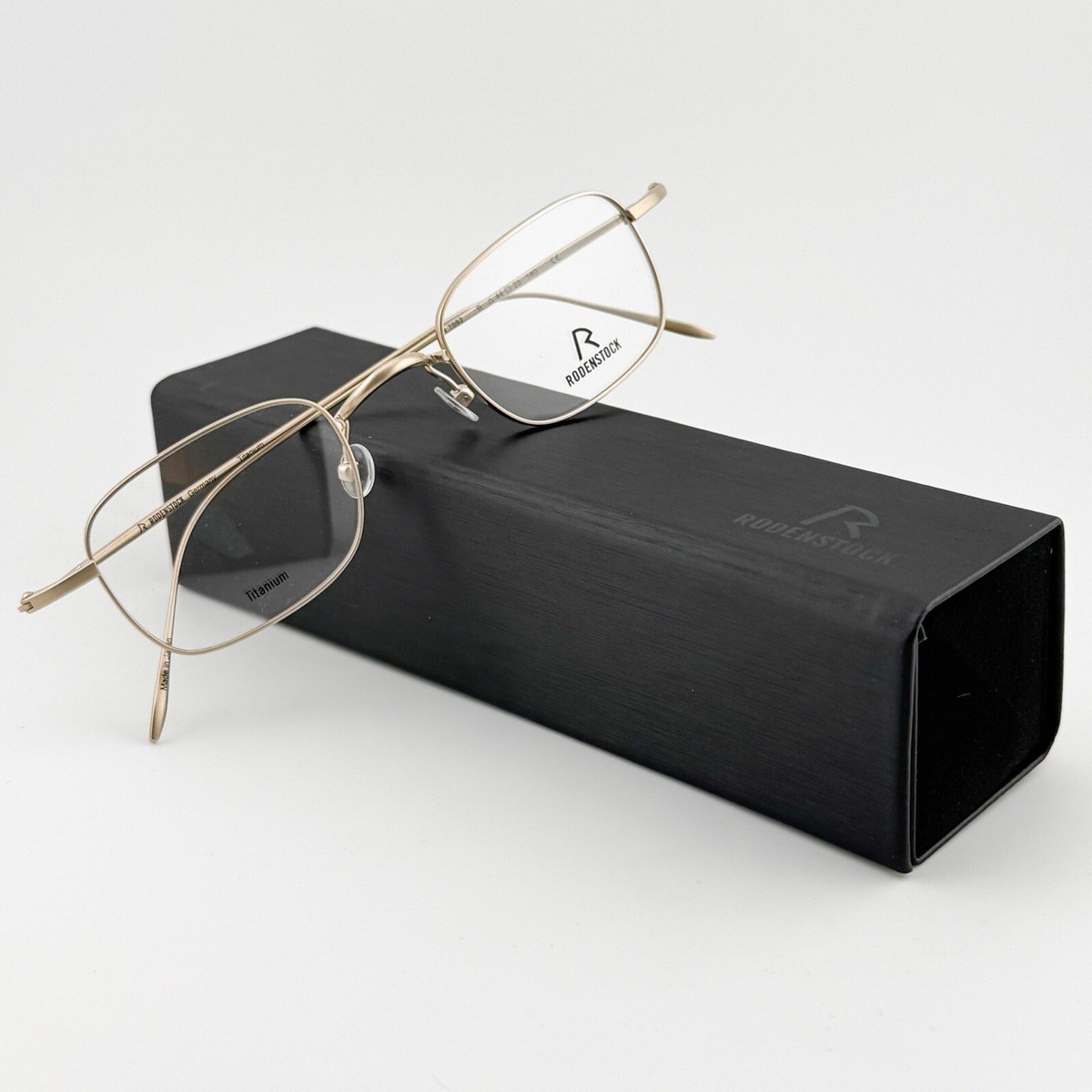 Monture De Lunettes Rodenstock R 5189 Neuve - Couleur Beige/marron/argent, Carrée, Acétate Et Métal