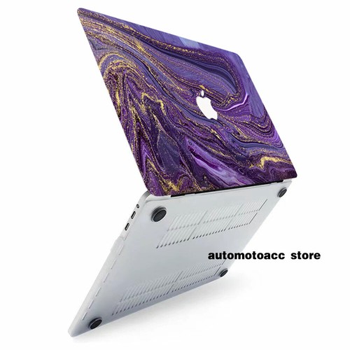 Exotic Illusion Purple Marble Case For Macbook M4 Air 13 15 Pro 14 16 11 12 inch - Picture 6 of 8
