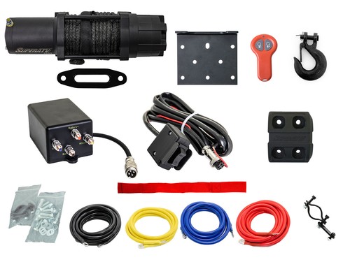 SuperATV Winch Mount for Polaris RZR XP Turbo S (2018+) - 6000 lb Winch Included - Foto 6 di 6