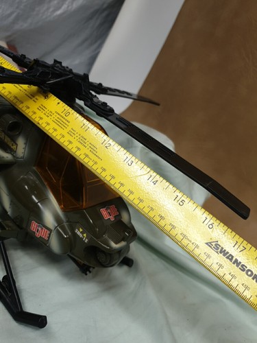 GI Joe Helicopter Hasbro US Army Light Sounds Winch 19”L, Tested, Working - Picture 17 of 17