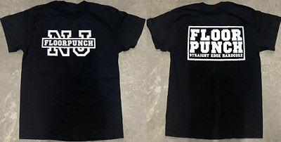 Floorpunch - NJ Straight Edge Hardcore Short Sleeve Black All Size