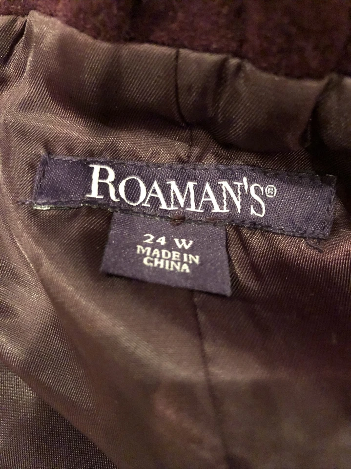 Roaman's Women's Plus Size Coat 24W - Image 2 of 3