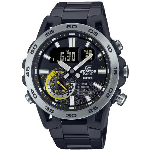 Montre Casio ECB-40DC-1AEF Edifice homme noire connectée Bluetooth en carbone