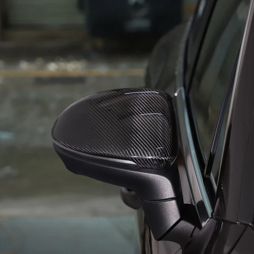 Cubierta de espejo retrovisor lateral de fibra de carbono real exterior para Porsche Cayenne 2018-2022 - Imagen 2 de 10