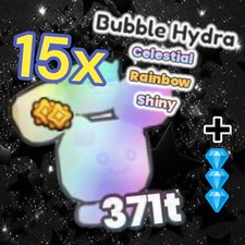 15x Shiny Rainbow Bubble Hydra + 5 Millions Diamonds. PS99. Same Day