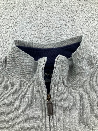 US Polo Assn Sweatshirt Mens Extra Large Tall XLT Gray Quarter Zip Pullover - Picture 7 of 17