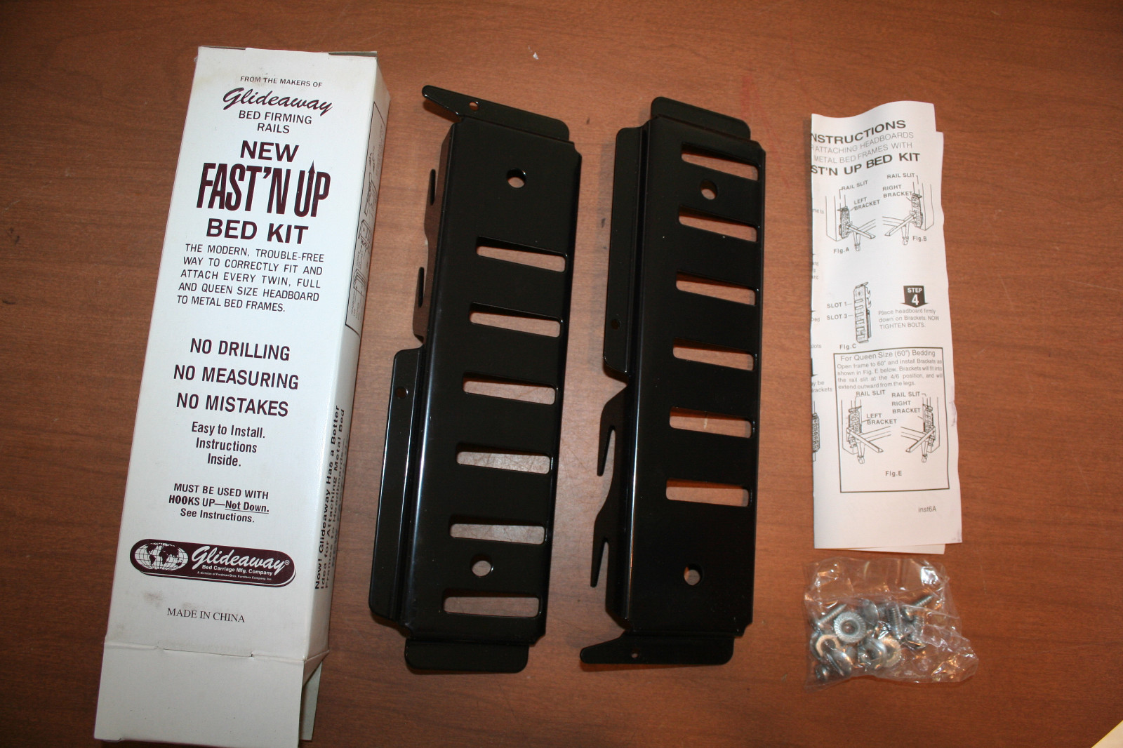 Glideaway Bed Firming Rails Fast 'N Up Kit Headboard Attachment Bracket