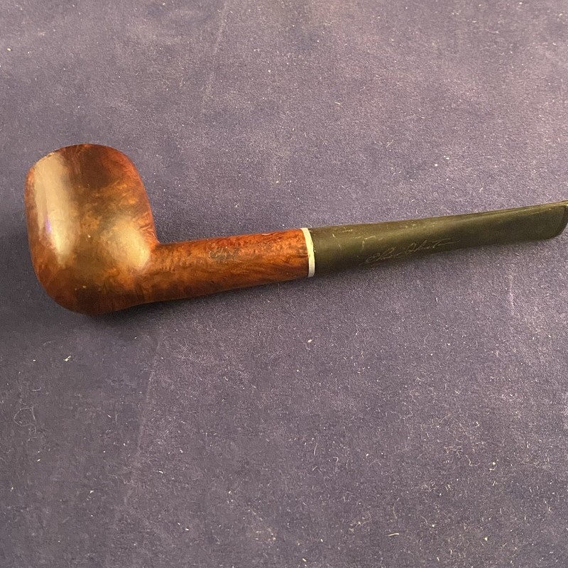 Imported Briar Signature Pipe With Stem Elmer Johnston 