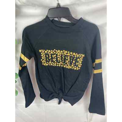 NWT C&C California Believe Tie Bottom Sweatshirt XS